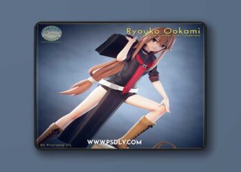 Pikky Prints – Ryouko Okami – 3D Print Model STL