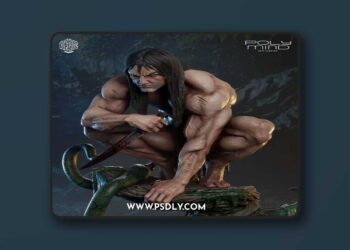 Polymind Studio – Tarzan Statue – 3D Print Model STL