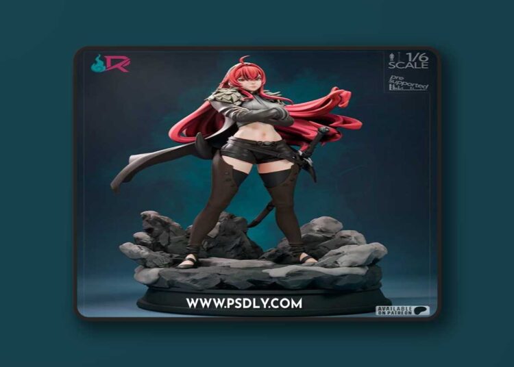 Rechtag – Mushoku Tensei – Eris Greyrat – 3D Print Model STL 1 Rechtag – Mushoku Tensei – Eris Greyrat – 3D Print Model STL