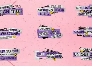 Ripped Paper Motion Titles
