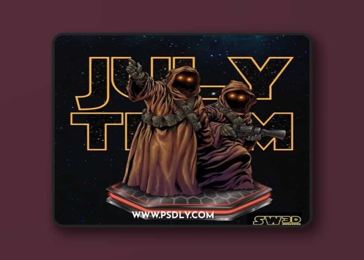 SW3D – Jawas Sculpture – 3D Print Model STL 1 SW3D – Jawas Sculpture – 3D Print Model STL