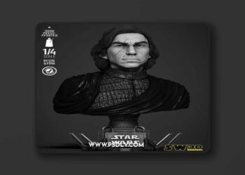 SW3D – Kylo Ren Bust Portrait – 3D Print Model STL
