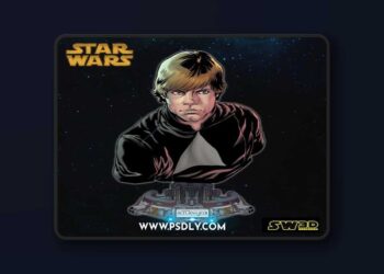 SW3D – Luke Skywalker Bust – 3D Print Model STL