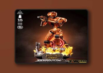 SW3D – Robot HK 47 Sculpture – 3D Print Model STL