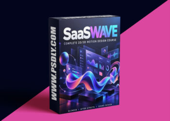 SaaSWAVE - Complete 2D/3D Motion Design Course (Blender, After Effects & Sound Design)