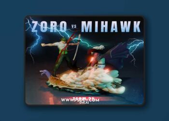 Sekai – Zoro and Mihwak Sculpture and Bust – 3D Print Model STL