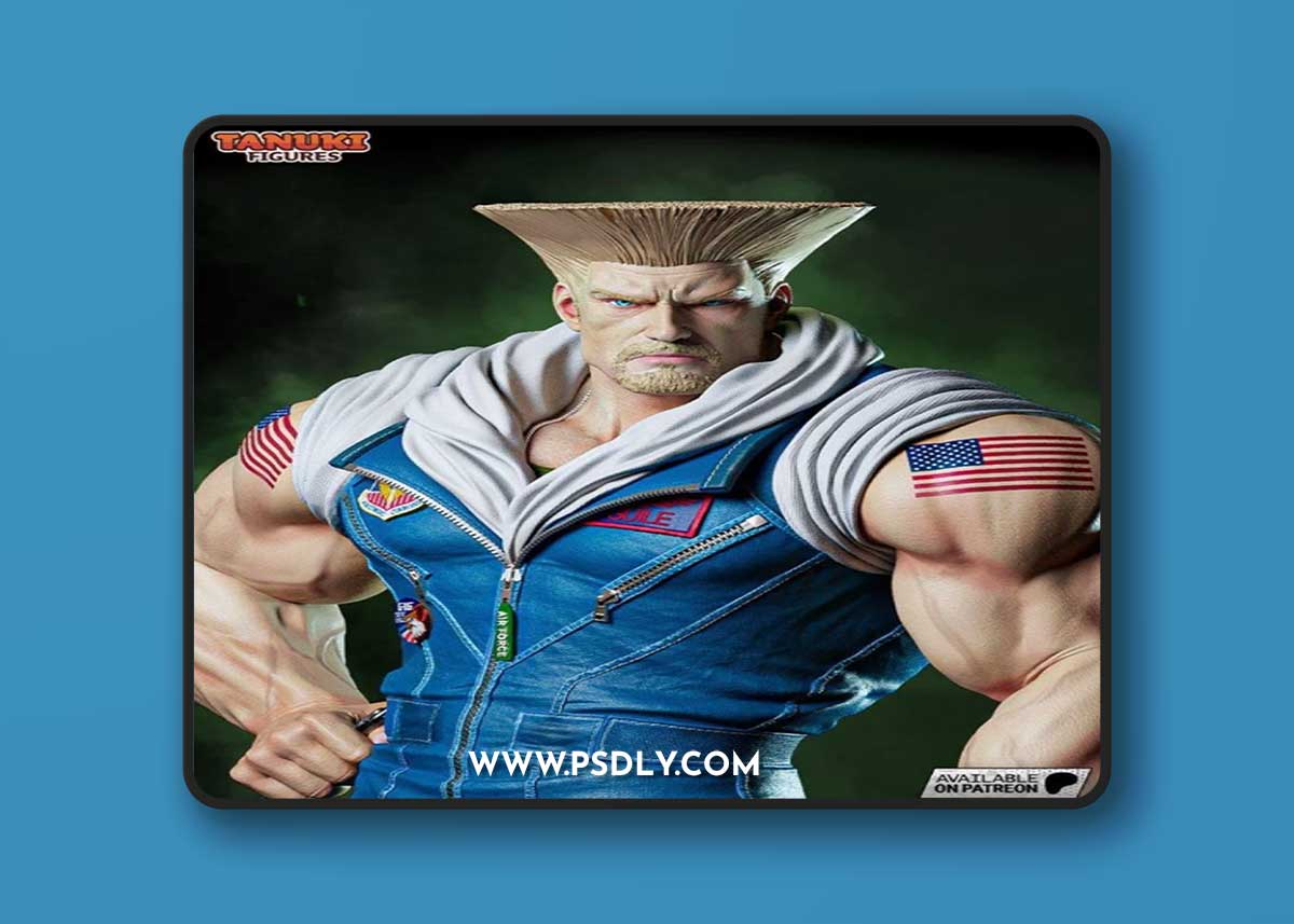 Tanuki Figures – Guille Street Figther 6 – 3D Print Model STL