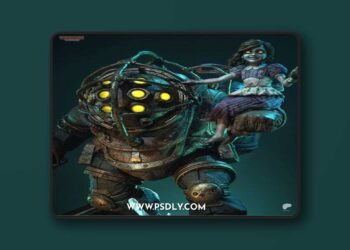 Tanuki Figures – Big Daddy and Little Sister – BioShock – 3D Print Model STL