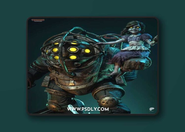 Tanuki Figures – Big Daddy and Little Sister – BioShock – 3D Print Model STL 1 Tanuki Figures – Big Daddy and Little Sister – BioShock – 3D Print Model STL
