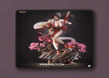 Tanuki Figures – Mai Shiranui – The King of Fighters – 3D Print Model STL