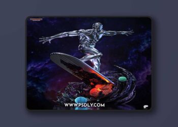 Tanuki Figures – Silver Surfer – 3D Print Model STL