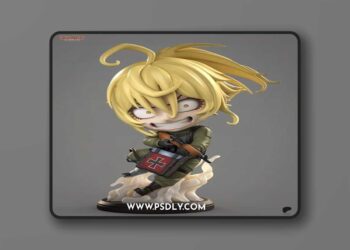 Tanuki Figures – Tanya Degurechaff – Saga of Tanya the Evil – Chibi – 3D Print Model STL