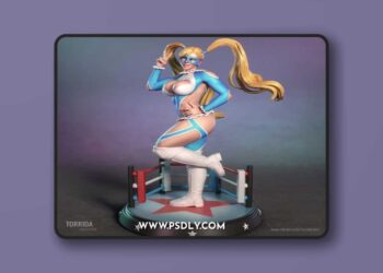 Torrida Minis – Rainbow Mika from Street Fighter – 3D Print Model STL