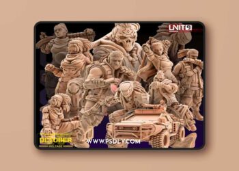 UNIT9 – Cyberpunk Models Bundle – VooDoo Posse – October 2025 – 3D Print Model