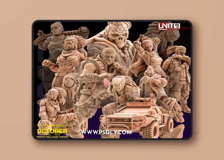 UNIT9 – Cyberpunk Models Bundle – VooDoo Posse – October 2025 – 3D Print Model 1 UNIT9 – Cyberpunk Models Bundle – VooDoo Posse – October 2025 – 3D Print Model