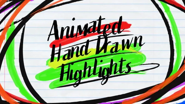Videohive - Animated Hand Drawn Highlights - 65168688 1 Videohive Animated Hand Drawn Highlights 65168688
