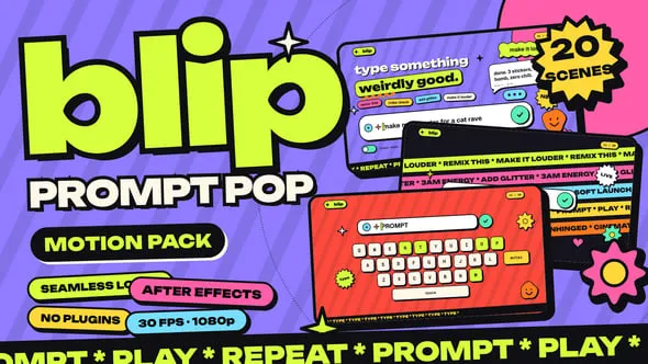 Videohive - Blip Prompt Pop Pack - 65514973 1 Videohive Blip Prompt Pop Pack 65514973