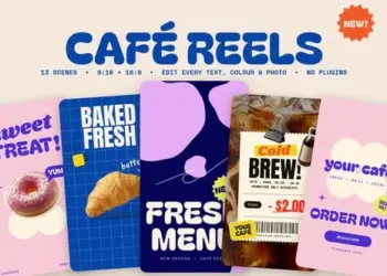 Videohive CAFE REELS Social Reels Pack 65200298