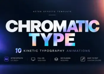 Videohive Chromatic Type 10 Kinetic Typography Animations 65561544