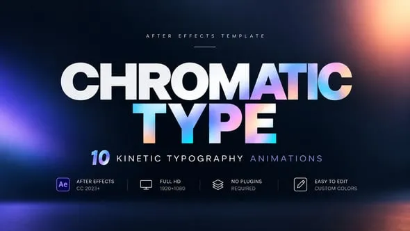 Videohive - Chromatic Type - 10 Kinetic Typography Animations - 65561544 1 Videohive Chromatic Type 10 Kinetic Typography Animations 65561544