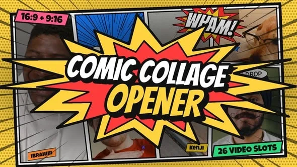 Videohive - Comic Collage Opener - Stop Motion Comic Book Slideshow - 65680276 1 Videohive Comic Collage Opener Stop Motion Comic Book Slideshow 65680276