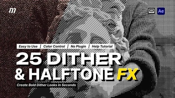 Videohive - Dither & Halftone Print Effects - 65562104 1 Videohive Dither Halftone Print Effects 65562104