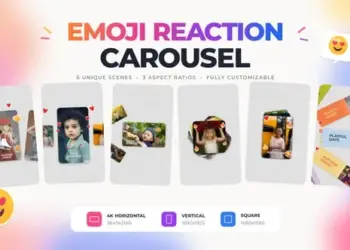 Videohive Emoji Reaction Carousel 65622669