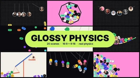 Videohive - Glossy Physics Pack - 3D Candy Shapes, Chips & Photo Capsules with Real Gravity - 65611026 1 Videohive Glossy Physics Pack 3D Candy Shapes Chips Photo Capsules with Real Gravity 65611026