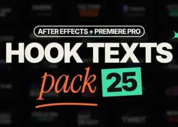 Videohive Hook Texts Pack 25 Animated Hook Titles 65271736