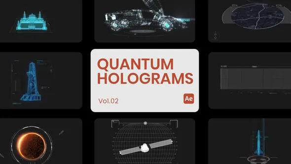 Videohive - Quantum Holograms 02 for After Effects - 65610764 1 Videohive Quantum Holograms 02 for After Effects 65610764