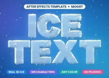Videohive Realistic Ice Text 65212851