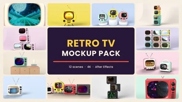 Videohive - Retro TV Mockup Pack - 4K Vintage TV Scenes - 65625363 1 Videohive Retro TV Mockup Pack 4K Vintage TV Scenes 65625363