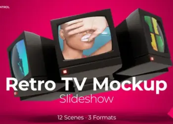 Videohive Retro TV Mockup Slideshow 65514923