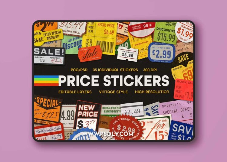 Vintage Price Stickers & Retail Tags 292320352 1 Vintage Price Stickers Retail Tags 292320352