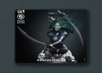 WICKED – Gamora Comic Version Bust – 3D Print Model STL