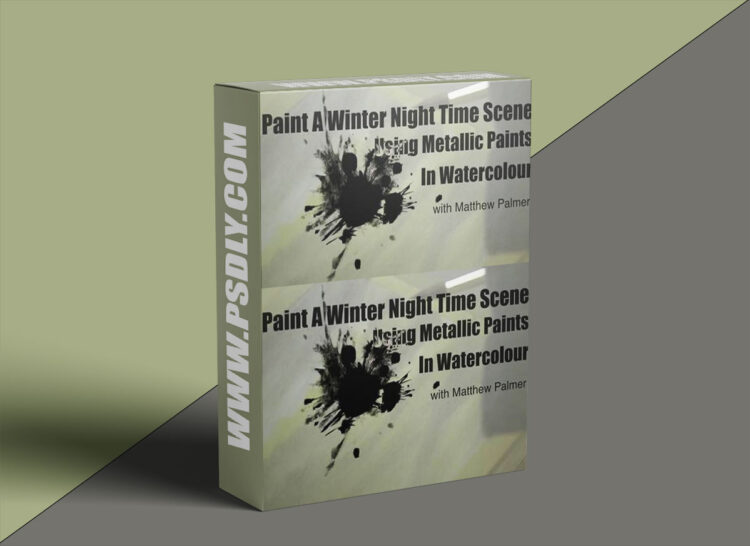Watercolour TV - Quick & Easy Watercolour - Paint A Winter Night Time Scene 1 Watercolour TV - Quick & Easy Watercolour - Paint A Winter Night Time Scene