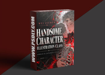 Wei Zichen - Korean & Japanese Style Handsome Character Illustration Class (2025)