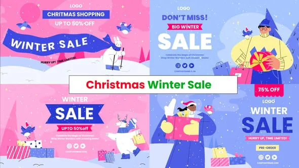 Videohive - Winter Sale & Christmas Shopping Promotion Website Banners with Snowy Cartoon Animations - 65546963 1 Winter Sale Christmas Shopping Promotion Website Banners with Snowy Cartoon Animations