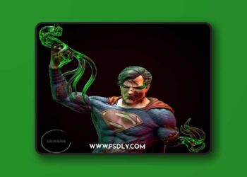 Zombie Superman – 3D Print Model STL