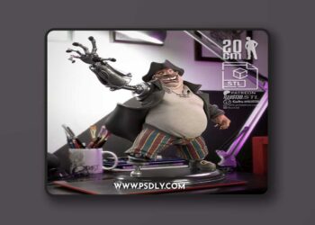 illust3d – John Silver – Treasure Planet – 3D Print Model STL