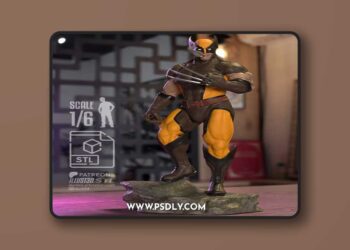 illust3d – Wolverine – 3D Print Model STL